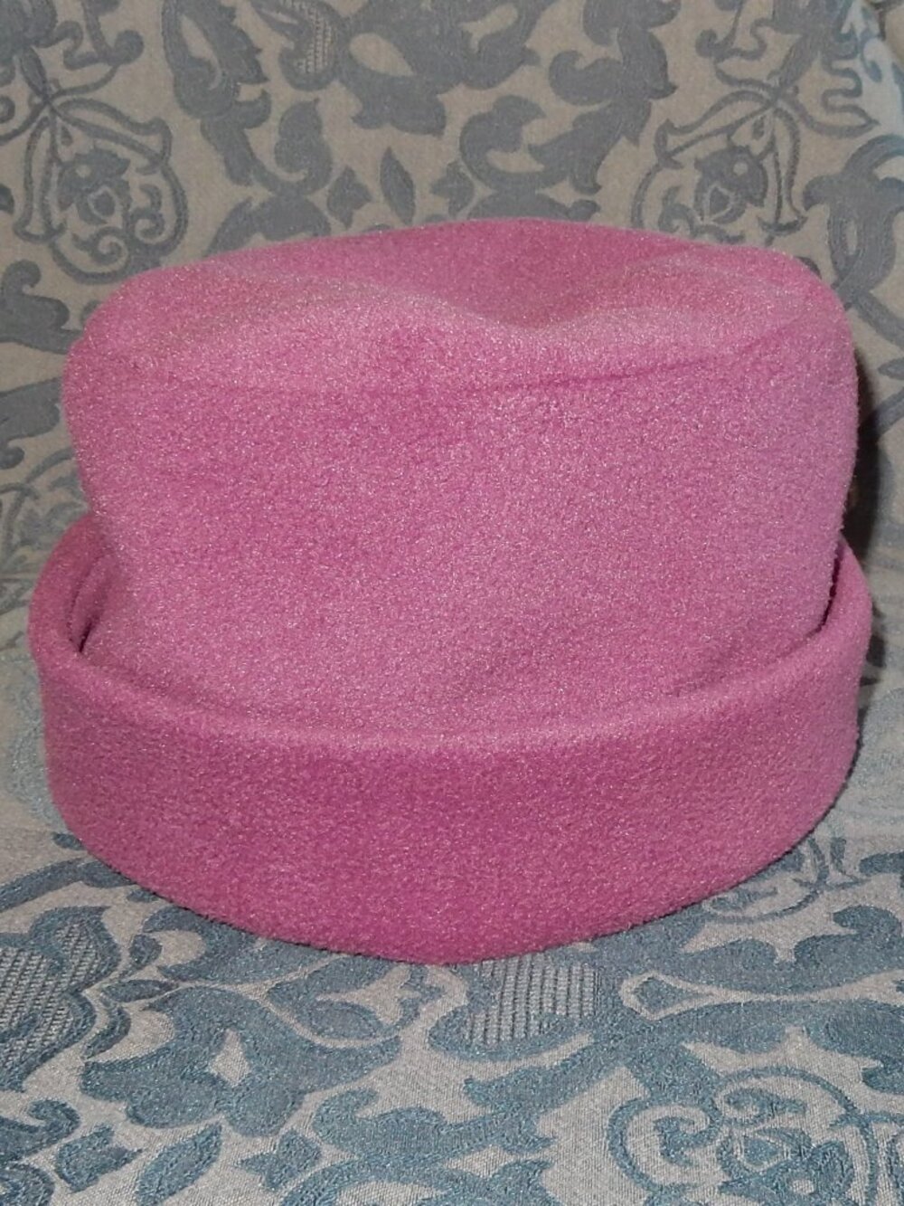 VTG Dorfman Pacific Co. fleece hat EUC pink purple bucket hat toque ONE SIZE